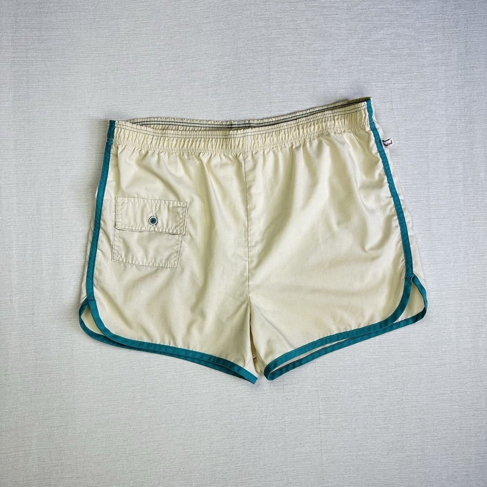 Vtg 60's Catalina Lined Swim Suit Beach Hot Shorts High Rise Men Measures 35x3